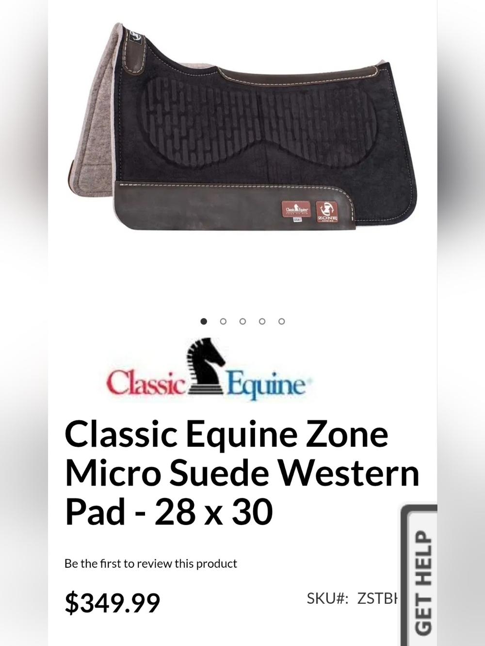 CLASSIC EQUINE Zone Series Brown Wool Western Saddle Pad, 28x30, 3/4" Thick - Picture 11 of 15